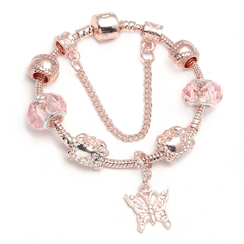 [CJSL129974111KP] Rose Gold Geometric Bracelet